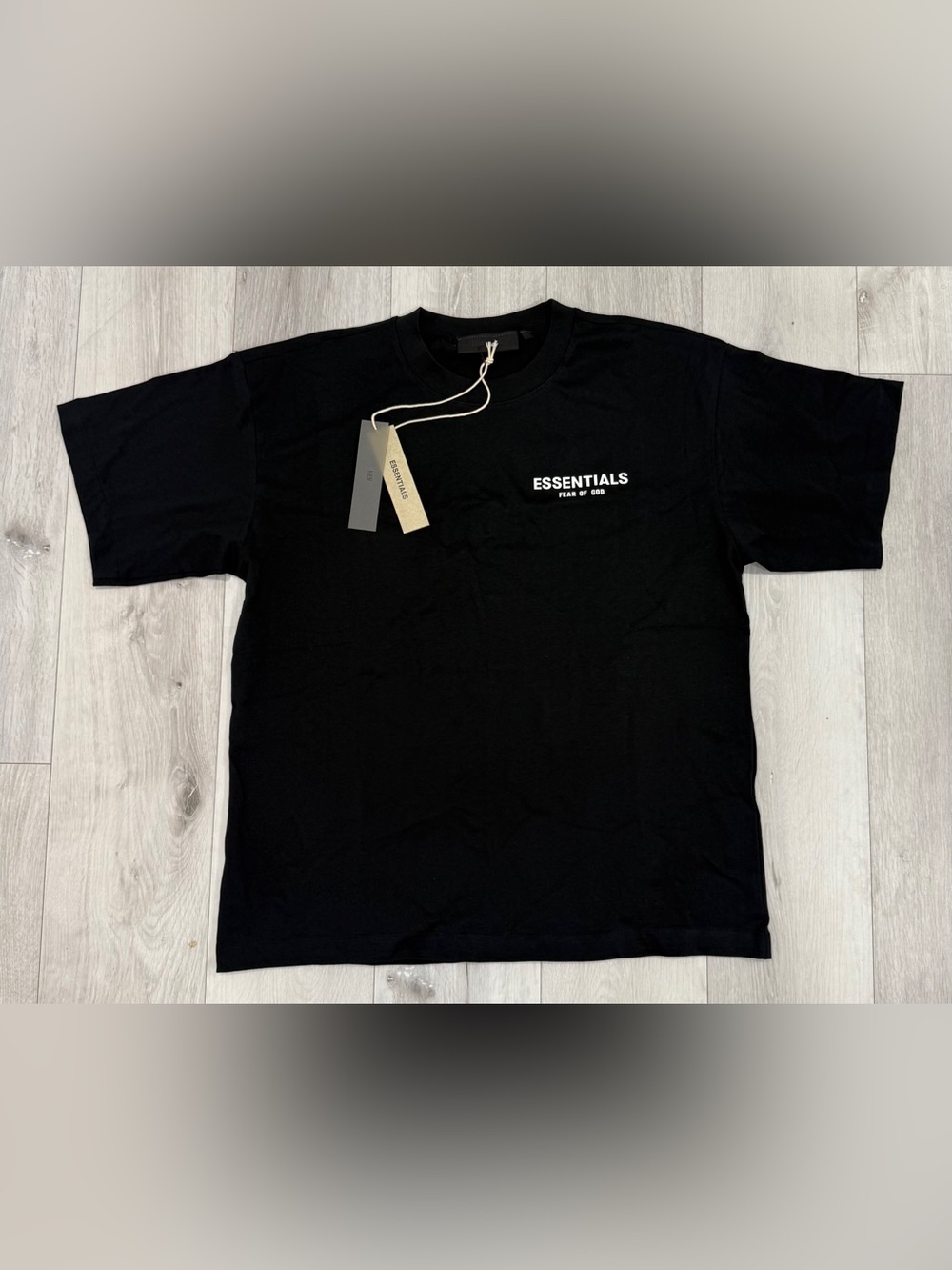 🖤 Authentic Fear Of God ESSENTIALS Black Tee & Shorts Set